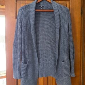 Gap waffle knit long cardigan